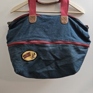 Vintage Mickey Mouse Expandable Denim Tote Bag 1990’s